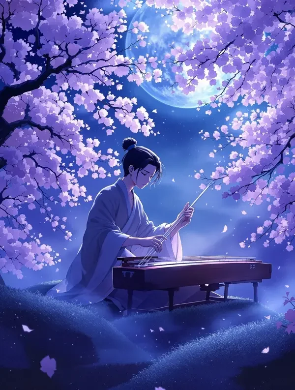 月下琴音 海报封面